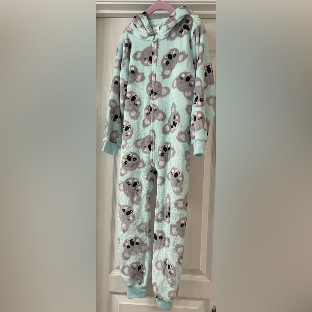 NEW-Children’s Place- Koala Bear, Pajamas with Zipper and Hood, Size Small 5/6